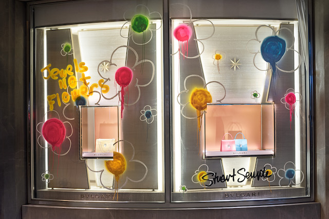Витрина Bulgari в Париже Международная выставка стрит-арта от Bulgari (фото 4)