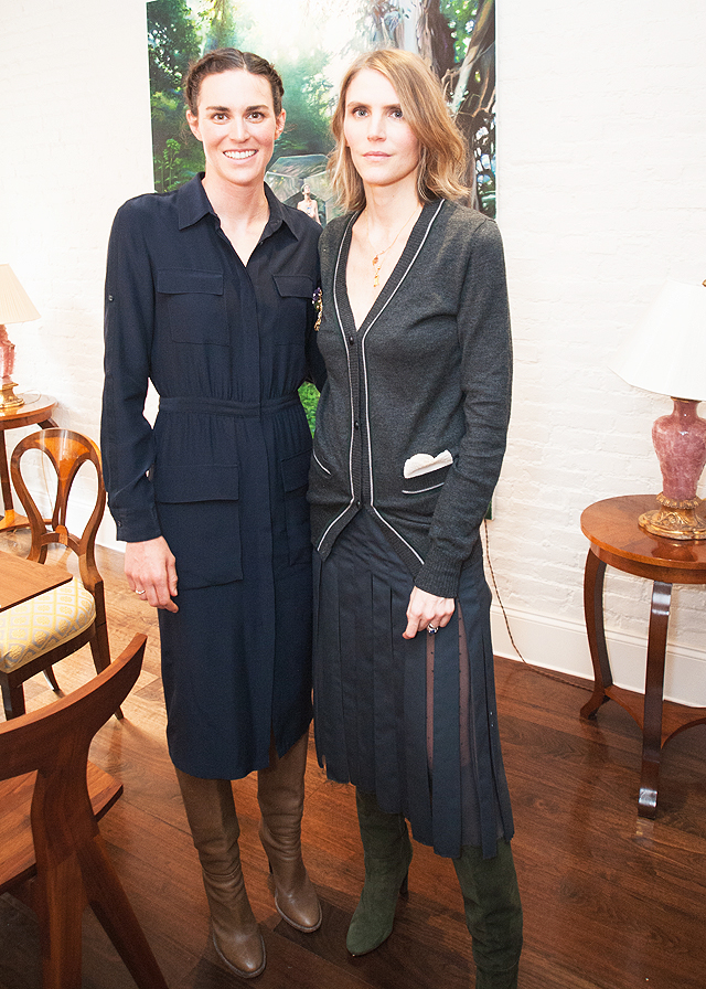 Гвен Йоргенсен и Габриэла Херст Гости обеда Габриэлы Херст в Нью-Йорке (фото 3)