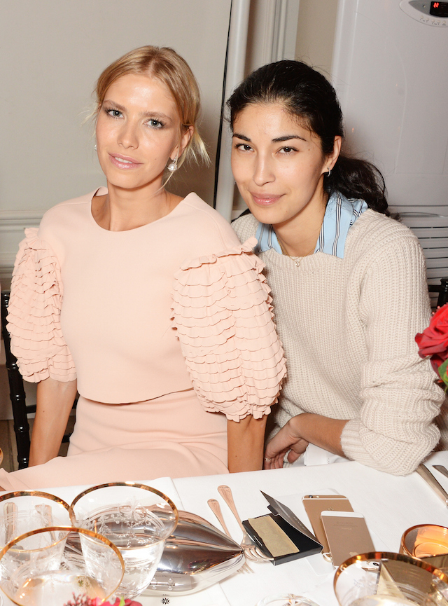Елена Перминова и Каролин Исса Елена Перминова на ужине Sybarite Jewellery в Лондоне (фото 2)