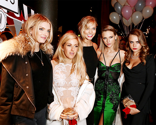 Лили Дональдсон, Элли Голдинг, Карли Клосс, Тейлор Свифт и Кара Делевинь Вечер фонда "Обнаженные сердца" в Лондоне (фото 3)