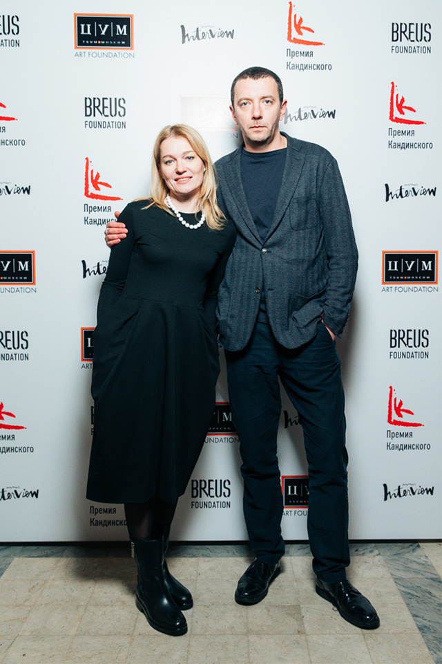 Виктория Толстоганова и Алексей Агранович Церемония награждения и ужин Премии Кандинского — 2014 (фото 6)