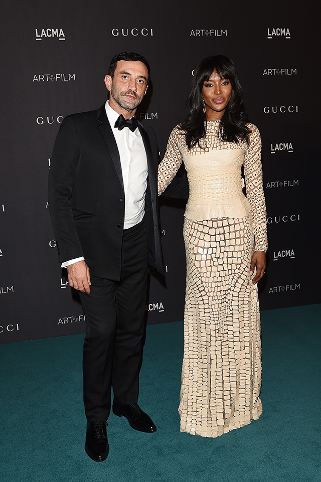 Наоми Кэмпбелл и Рикардо Тиши Торжественный вечер LACMA-2015 Art + Film и Gucci (фото 1)