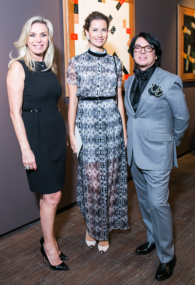 Марина Юдашкина, Екатерина Винокурова и Валентин Юдашкин Торжественный прием в честь 15-летия ММОМА (фото 13)