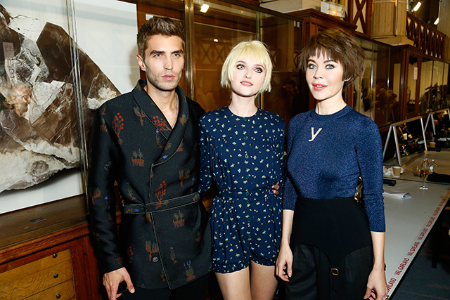 Фрол Буримский, Влада Рослякова и Ульяна Сергеенко Гости показа Ulyana Sergeenko Couture (фото 12)