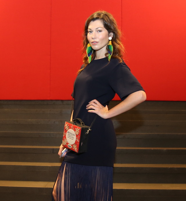 Евгения Линович Гости показа Dolce & Gabbana, весна-лето 2015 (фото 8)