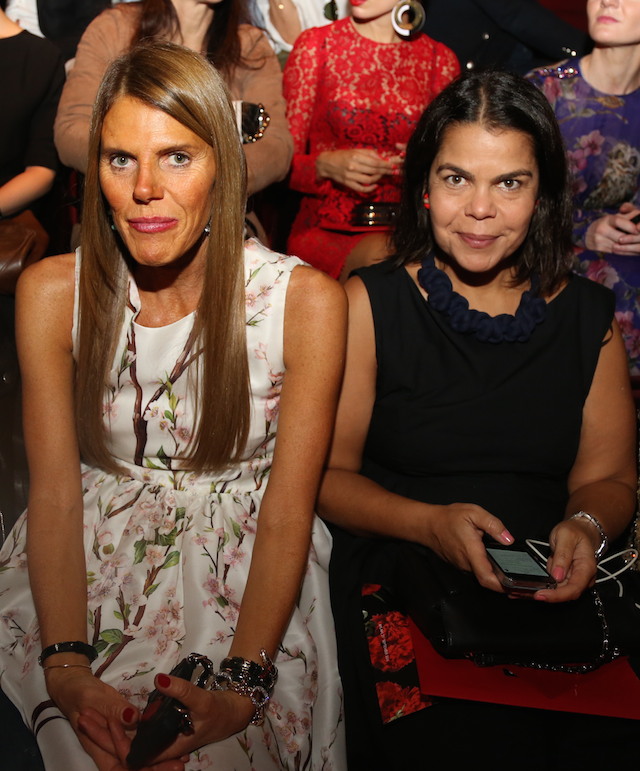 Анна Делло Руссо и Даниэла Фалькао Гости показа Dolce & Gabbana, весна-лето 2015 (фото 9)