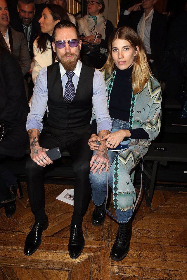 Джастин О'Ши и Вероника Хильбраннер Гости показов Dries Van Noten, Rochas, Carven, Vionnet (фото 4)