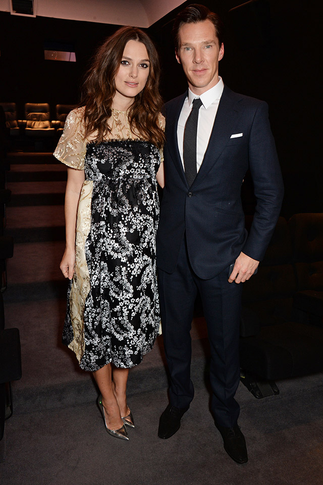 Кира Найтли и Бенедикт Камбербэтч на пресс-конференции в Лондоне (фото 1)