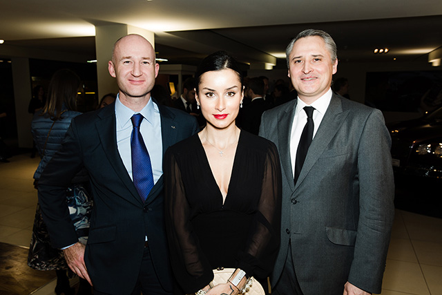 Ричард Леопольд, Тина Канделаки, Жан-Кристоф Каттин Презентация нового смартфона Vertu for Bentley в Москве (фото 2)