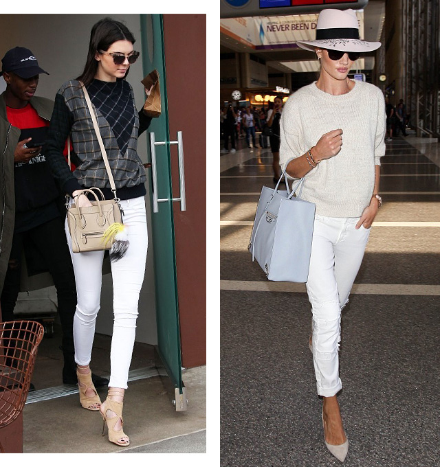 Кендалл Дженнер и Роузи Хантингтон-Уайтли Эволюция белых джинсов (фото 4)