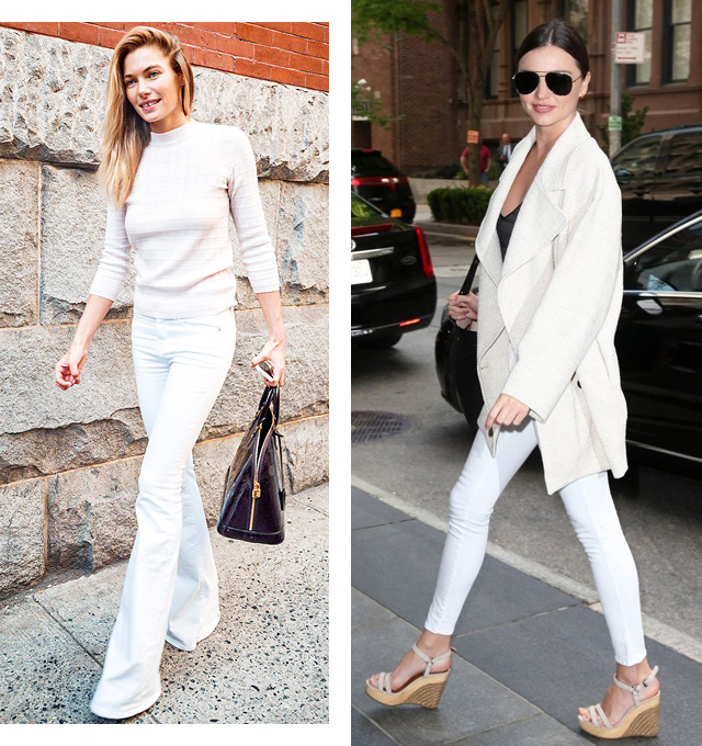 Джессика Харт и Миранда Керр Эволюция белых джинсов (фото 8)