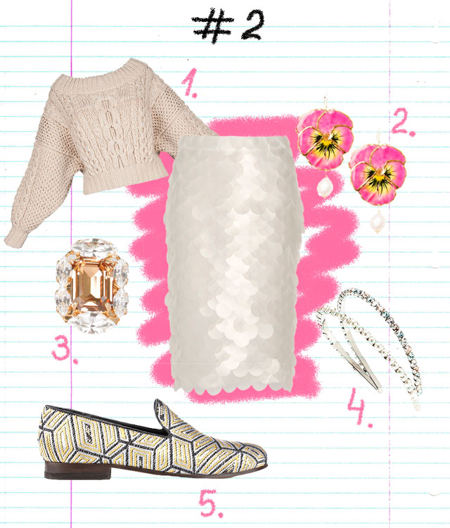 1 вещь, 5 вечеринок: юбка в пайетках Burberry Prorsum (фото 2)