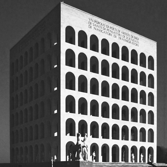 Квадратный Колизей или Дворец итальянской цивилизации в Риме, 1942 год Модный блиц: Пьетро Беккари, исполнительный директор Fendi (фото 2)