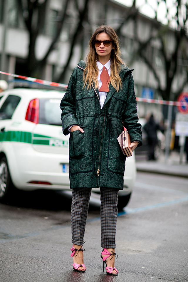 Неделя моды в Милане, осень-зима 2016: street style. Часть 5 (фото 9)