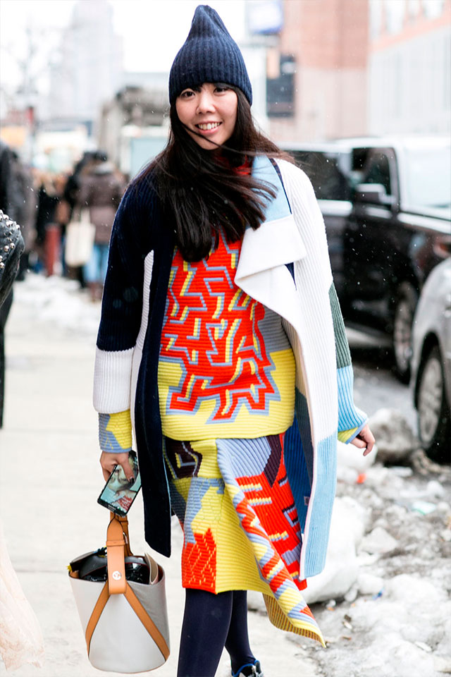 Неделя моды в Нью-Йорке F/W 2015: street style. Часть 2 (фото 17)