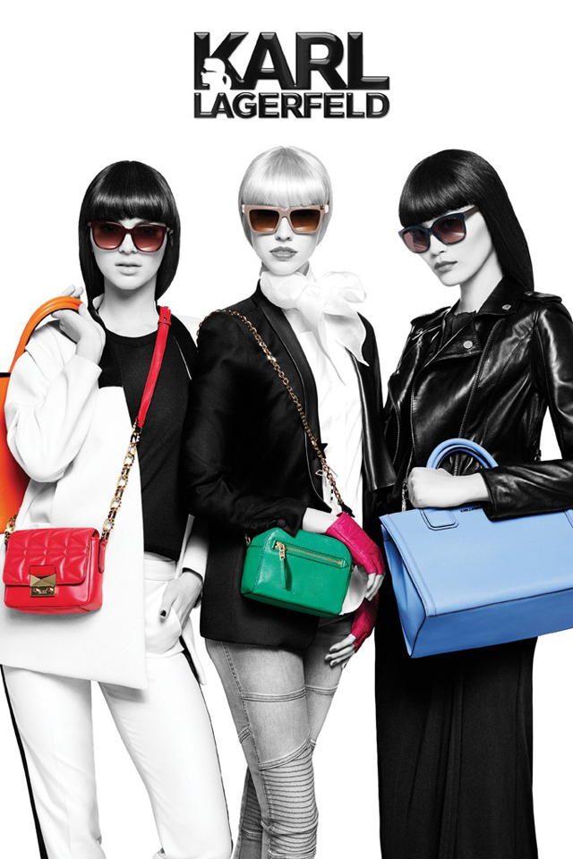 Кендалл Дженнер и Саша Лусс в кампании Karl Lagerfeld (фото 1)