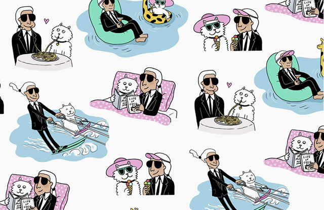 Карл Лагерфельд готовит коллекцию с художницей-иллюстратором (фото 2)