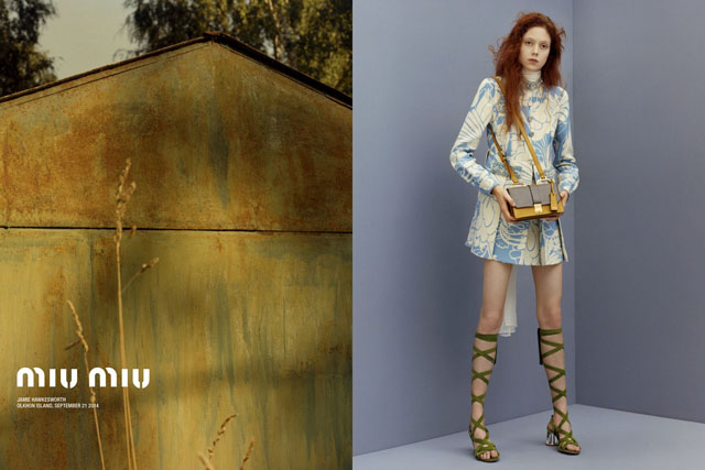 Сумрачный мир: рекламная кампания Miu Miu, resort 2015 (фото 1)