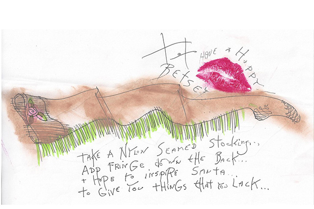 Betsey Johnson Альбер Эльбаз и другие дизайнеры нарисовали рождественские носки для WWD (фото 2)