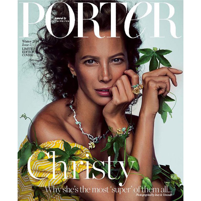 Кристи Тарлингтон на двух обложках журнала Porter (фото 1)
