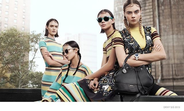 Кара Делевинь в новой рекламной кампании DKNY (фото 1)