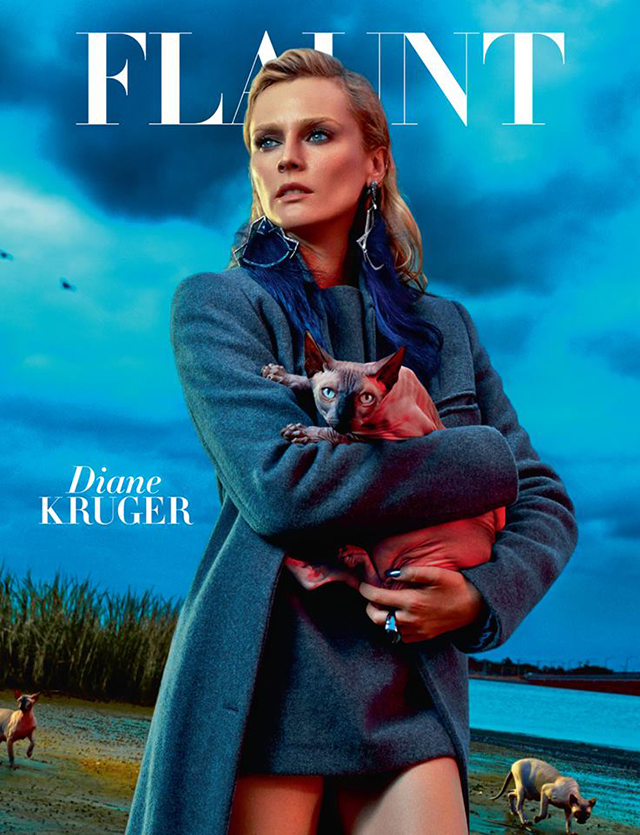Кошкин дом: "кошачьи" обложки нового выпуска Flaunt (фото 2)