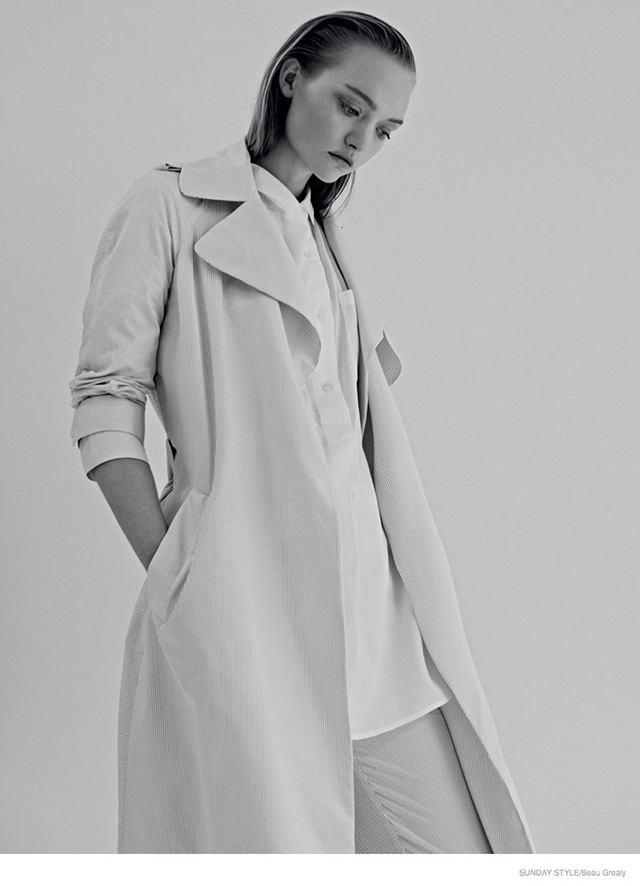 Джемма Уорд в новой съемке для Sunday Style (фото 3)