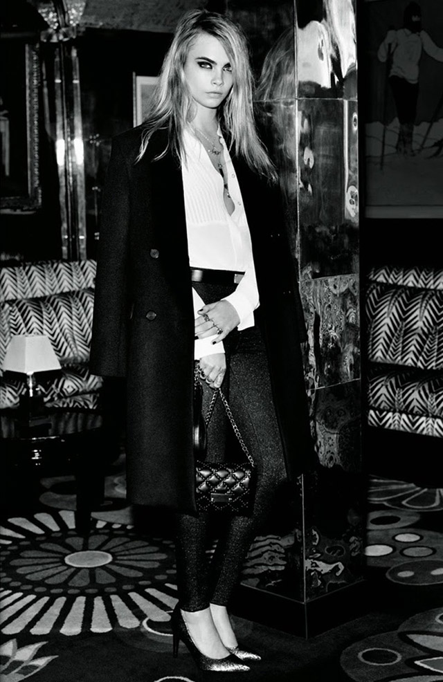 Кара Делевинь в рождественской кампании Topshop Holiday 2014 (фото 5)