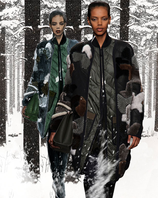 Fendi, осень-зима 2014/15 На заметку: одно пальто хорошо, а два — лучше (фото 4)