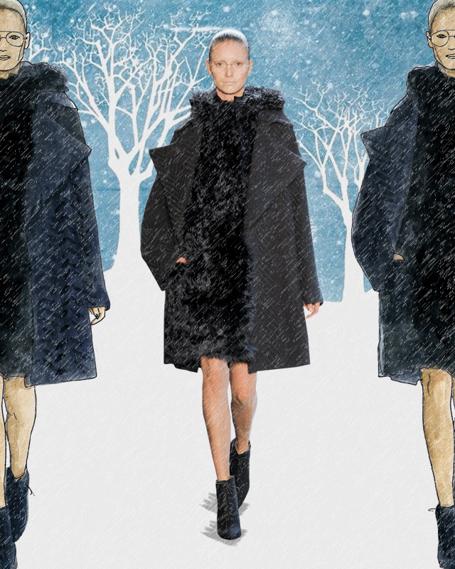 Akris, осень-зима 2014/15 На заметку: одно пальто хорошо, а два — лучше (фото 2)