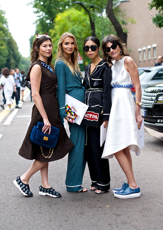 Неделя моды в Милане S/S 2015: street style. Часть II (фото 27)