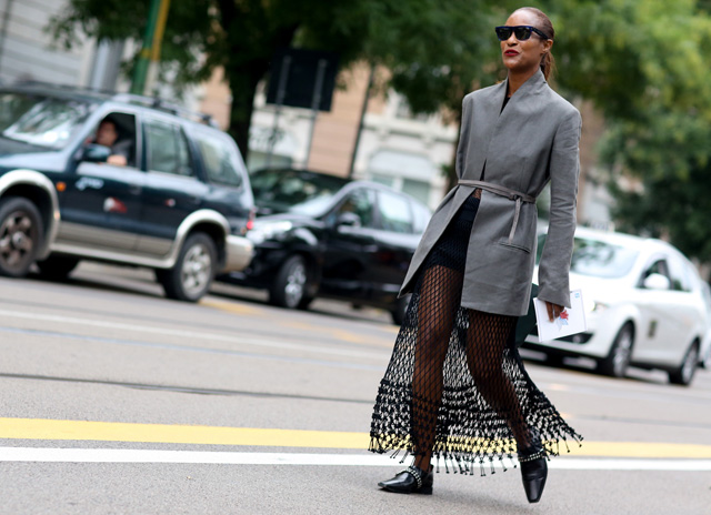 Неделя моды в Милане S/S 2015: street style. Часть II (фото 26)