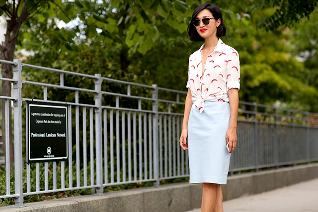 Неделя моды в Нью-Йорке S/S 2015: street style. Часть VIII (фото 15)
