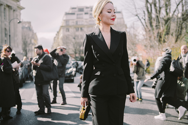 Неделя моды в Париже, осень-зима 2016: street style. Часть 7 (фото 10)