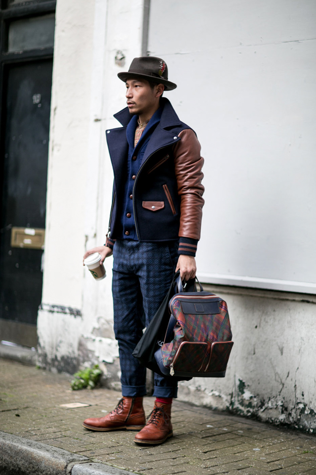 Мужская неделя моды в Лондоне F/W 2015: street style. День первый (фото 3)