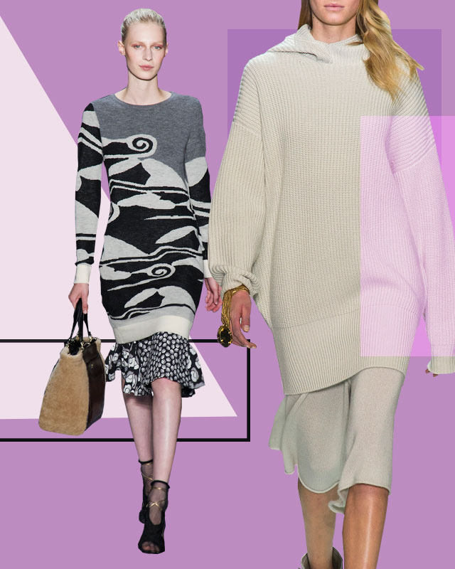 На заметку: платье-свитер + юбка (фото 3)