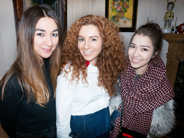 Меруерт Ибрагим, Наташа Зинько и Нани Бахыт Презентация коллекции Natasha Zinko в Лондоне, осень-зима 2015 (фото 1)
