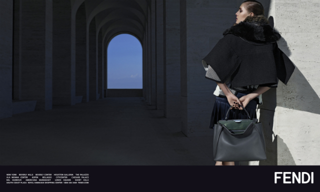 рекламная кампания Fendi, осень-зима 2014