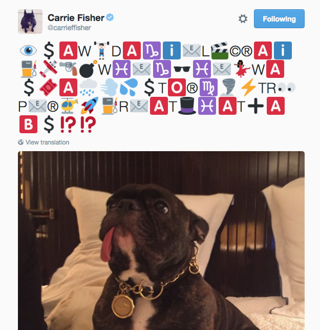 Острая сатира принцессы Леи: лучшие твиты Кэрри Фишер (фото 4)