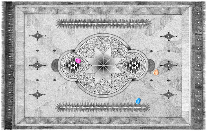 Узорные ковры, "сотканные" шариковой ручкой (фото 5)