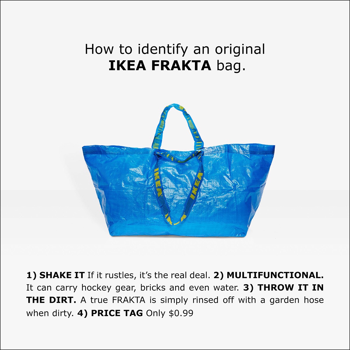 IKEA иронично отреагировала на сумку Balenciaga