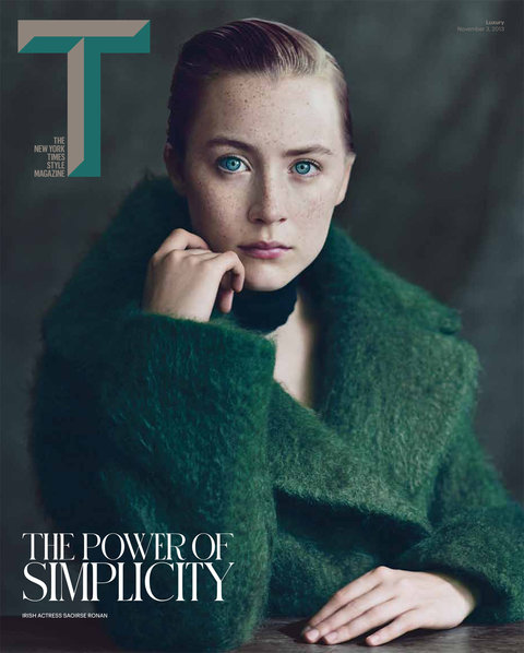 Сирша Ронан в новом номере T Magazine (фото 1)