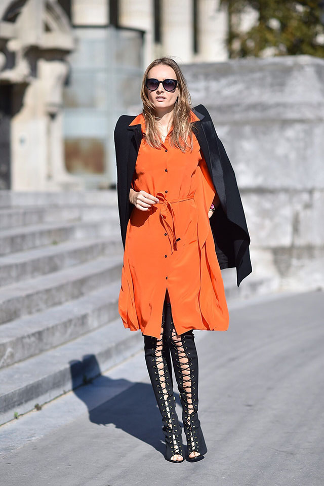 Неделя моды в Париже, весна-лето 2016: street style. Часть 1 (фото 9)