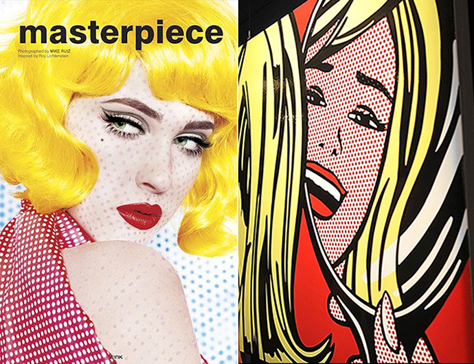 Марк Руис, Zink Magazine, 2009 и Рой Лихтенштейн, 1964, "Девушка в зеркале" Марк Руис, Zink Magazine, 2009 и Рой Лихтенштейн, 1964, "Девушка в зеркале"