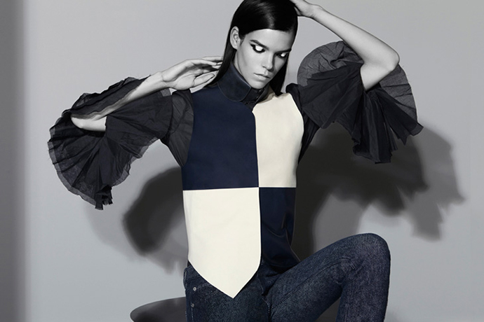 Меган Коллинсон в модели из коллекции Acne Меган Коллинсон в модели из коллекции Acne