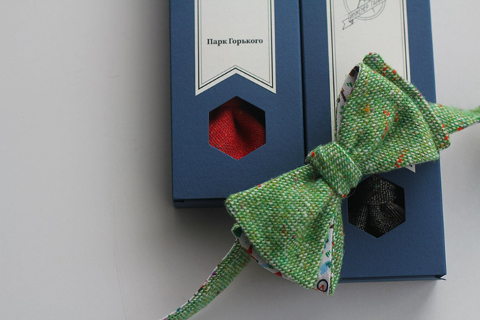 Галстуки-бабочки в уникальных упаковках от Парка Горького