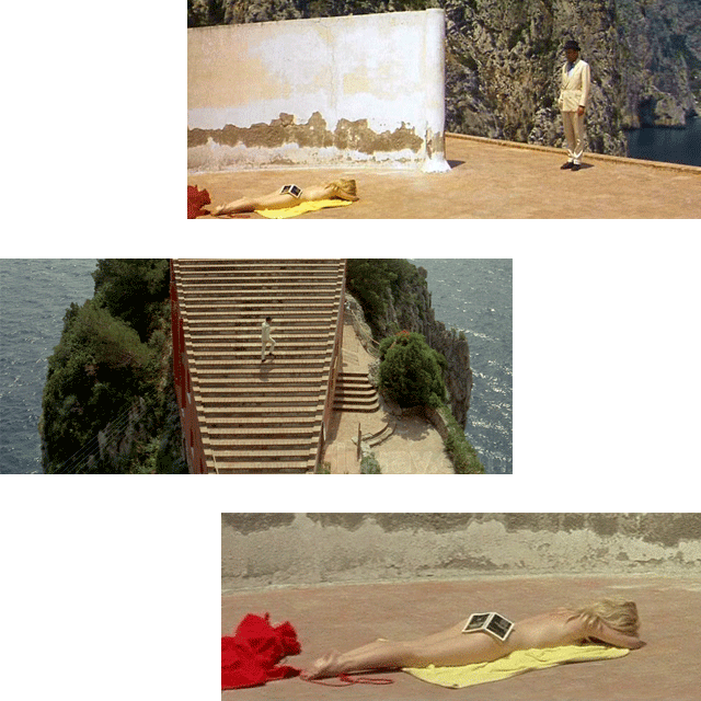 Кадры из фильма Жан-Люка Годара «Презрение», 1964 Высокое ювелирное искусство Louis Vuitton и знаменитый морской вид Капри (фото 2)