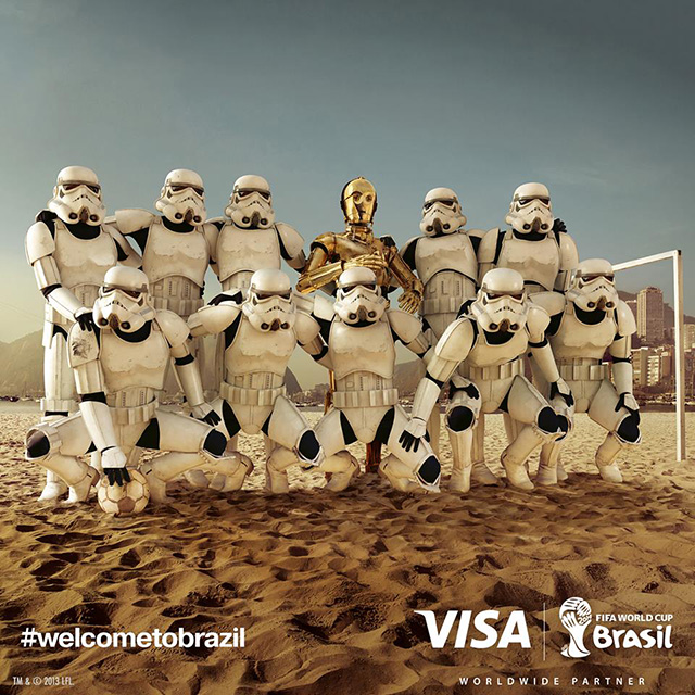 "Симпсоны" и "Звездные войны" в поддержку FIFA в Бразилии (фото 1)