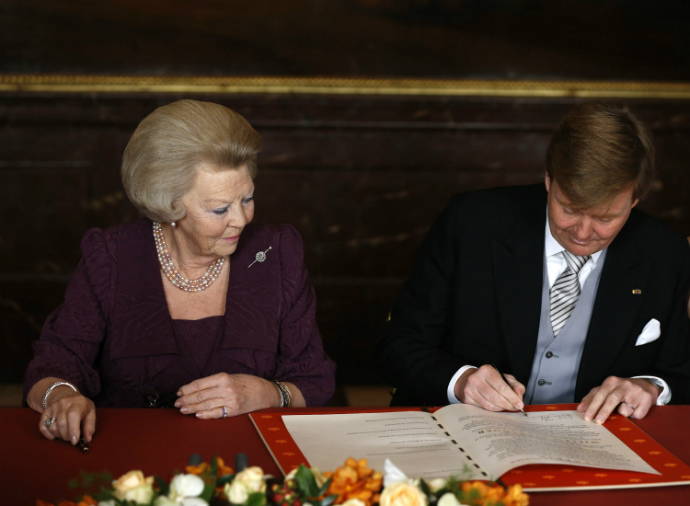 Королева Беатрикс и принц Виллем-Александр