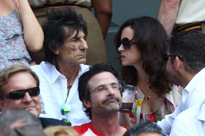 Ронни Вуд и Салли Хамфрис 